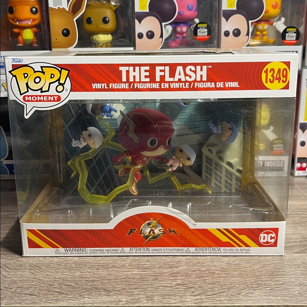 Funko Pop Moments The Flash Vinyl Figure with Red and Yellow Accents